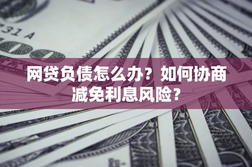 北京网贷负债怎么办？如何协商减免利息风险？