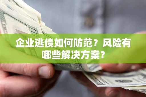 北京企业逃债如何防范？风险有哪些解决方案？