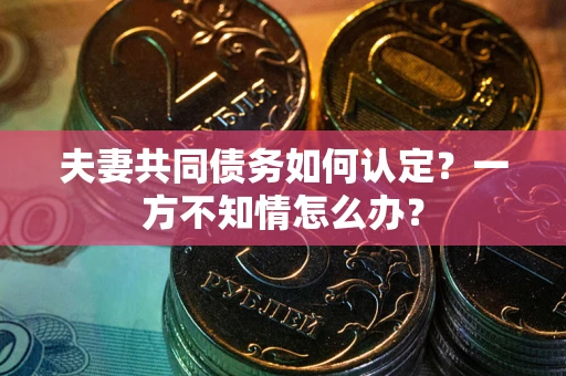 北京夫妻共同债务如何认定？一方不知情怎么办？