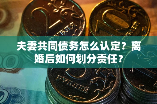 北京夫妻共同债务怎么认定？离婚后如何划分责任？