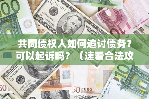 北京共同债权人如何追讨债务？可以起诉吗？（速看合法攻略）