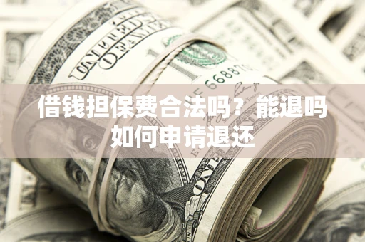 北京借钱担保费合法吗？能退吗如何申请退还