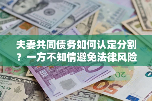 北京夫妻共同债务如何认定分割？一方不知情避免法律风险必看！